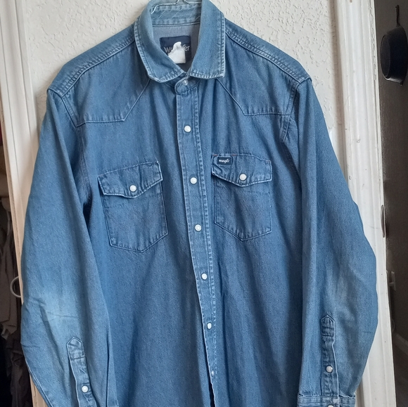 Wrangler Other - Vintage Wrangler Denim Work Shirt